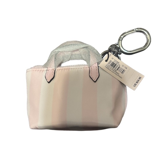 NEW! VICTORIAS SECRET MICRO TRAVEL TOTE BAG CHARM - Picture 5 of 8